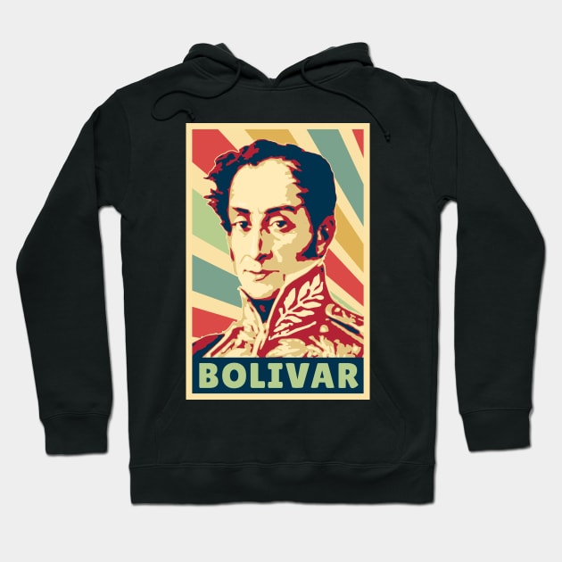 Simon Bolivar Vintage Colors Hoodie by Nerd_art